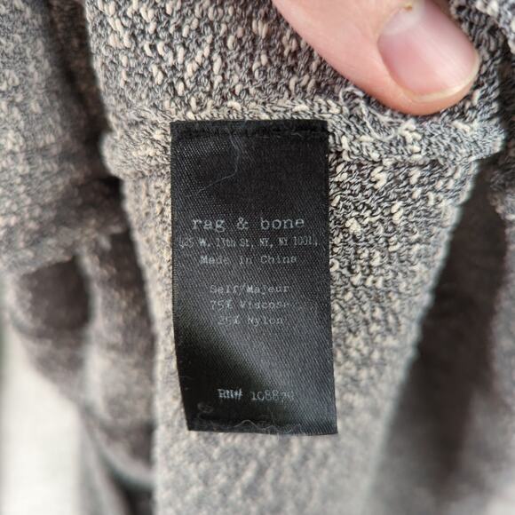 Rag & Bone Norfolk Cardigan Slate Gray Button Front Sweater Women's Size Small - Picture 9 of 10